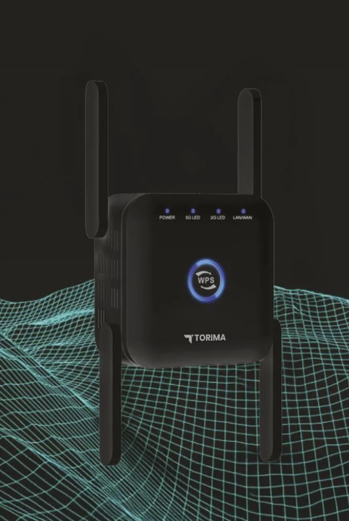 راوتر torima | مزدوج النطاق بسرعة 1200Mbps | مقوي إشارة واي فاي | وضع مكرر ومدخل نقطة وصول  - Image 2 + 1
