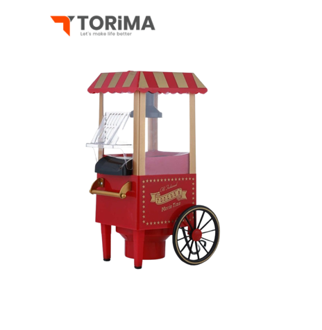 ماكينة صنع الفشار torima بتصميم كلاسيكي | 1200 واط | تقنية الهواء الساخن | تصميم أنيق ومدمج 