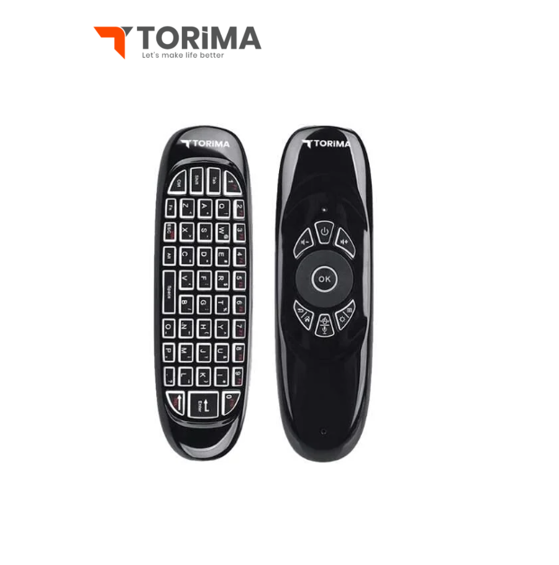 لوحة مفاتيح صغيرة torima مع جهاز تحكم عن بُعد 2.4G 