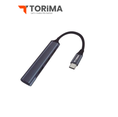 محول torima من Type-C إلى USB – 4 منافذ بطول 30 سم