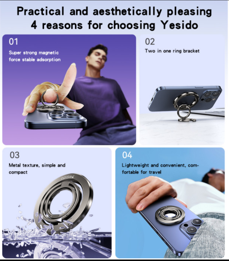 حامل الهاتف المغناطيسي yesido - Image 2 + 1