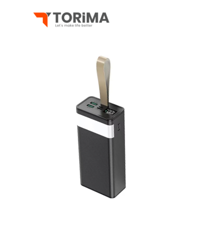 باور بانك torima | سعة 30,000mAh | شحن فائق السرعة بقوة 22.5W | شاشة LED رقمية | شحن جهازين في نفس الوقت - Image 1 + 1