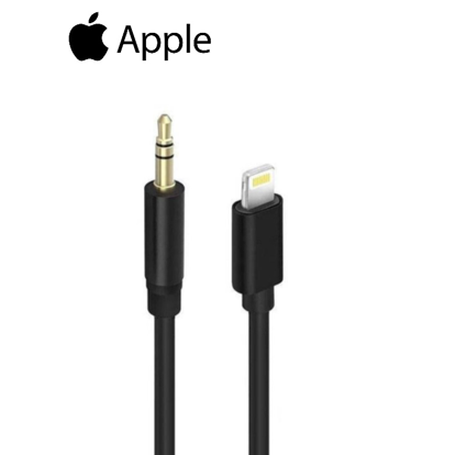 محول صوت apple من منفذ 8-Pin إلى AUX 3.5 مم