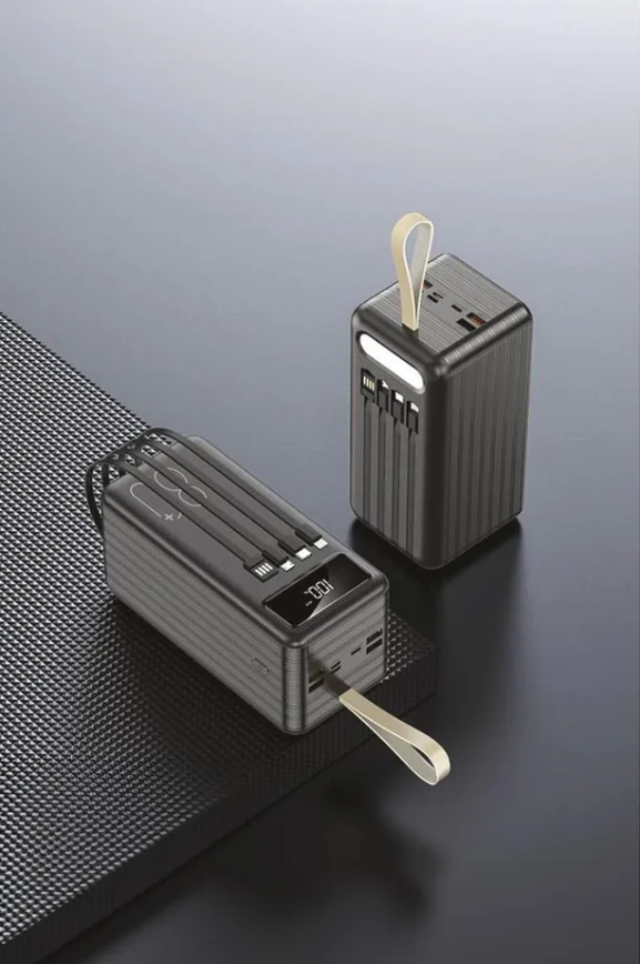 باور بانك torima | سعة 80,000mAh | شاشة LED رقمية | 4 منافذ إخراج | شحن سريع | تصميم محمول - Image 1 + 1