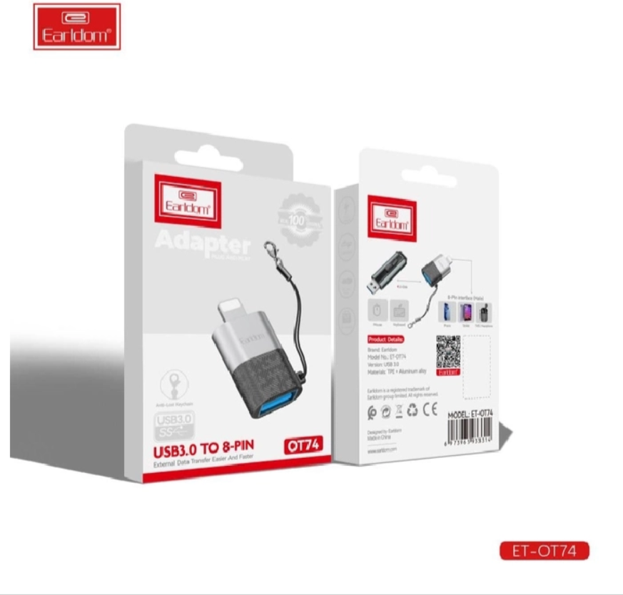وصلة earldom محوّل OTG من USB 3.0 إلى لايتنينغ - Image 1 + 1