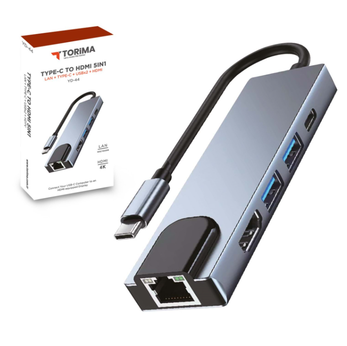 محول torima 5 في 1 Type-C إلى HDMI - Image 1 + 1