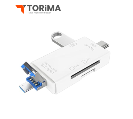 قارئ بطاقات 6 في 1 OTG torima 