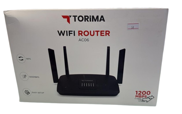 راوتر واي فاي لاسلكي مزدوج النطاق | 1200Mbps | 2.4GHz و 5GHz | 4 هوائيات torima - Image 2 + 1