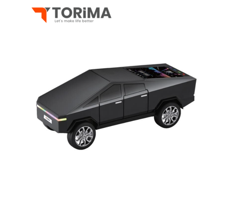 مكبر صوت بلوتوث torima بتصميم مستوحى من CyberTruck– صوت قوي 15 واط مع إضاءة RGB / TWS / USB 