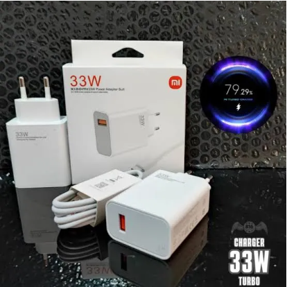 طقم شاحن Xiaomi GaN بقدرة 33 واط – شاحن سريع مدمج وفعال - Image 1 + 1
