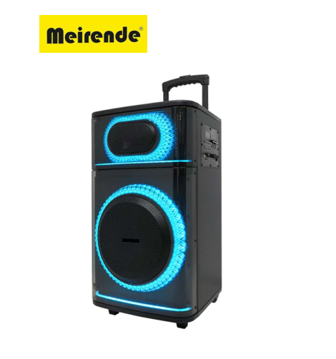 مكبر صوت حفلات بحجم 12 إنش مع جهاز تحكم عن بعد وميكروفون meirenede 