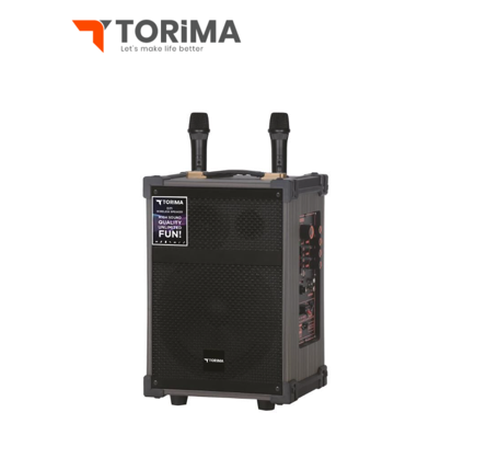 مكبر صوت بلوتوث احترافي مزود بميكروفونين torima