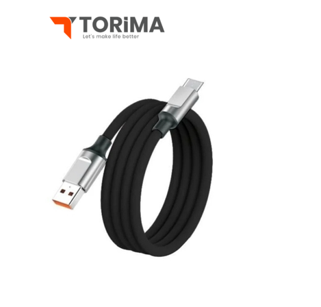 وصلة Torima 3.0A Type-C سيليكون للشحن ونقل البيانات 