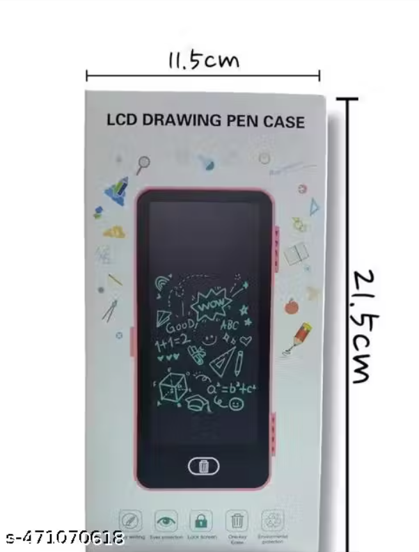 علبة أقلام LCD السحرية – لوح كتابة وتنظيم أدوات مدرسية للأطفال - Image 1 + 1